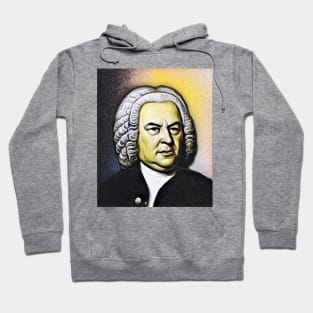 Johann Sebastian Bach Yellow Portrait | Johann Sebastian Bach Artwork 8 Hoodie